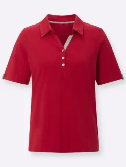 Poloshirt mit Zierriegel