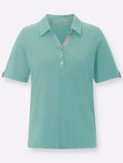 Poloshirt mit Zierriegel