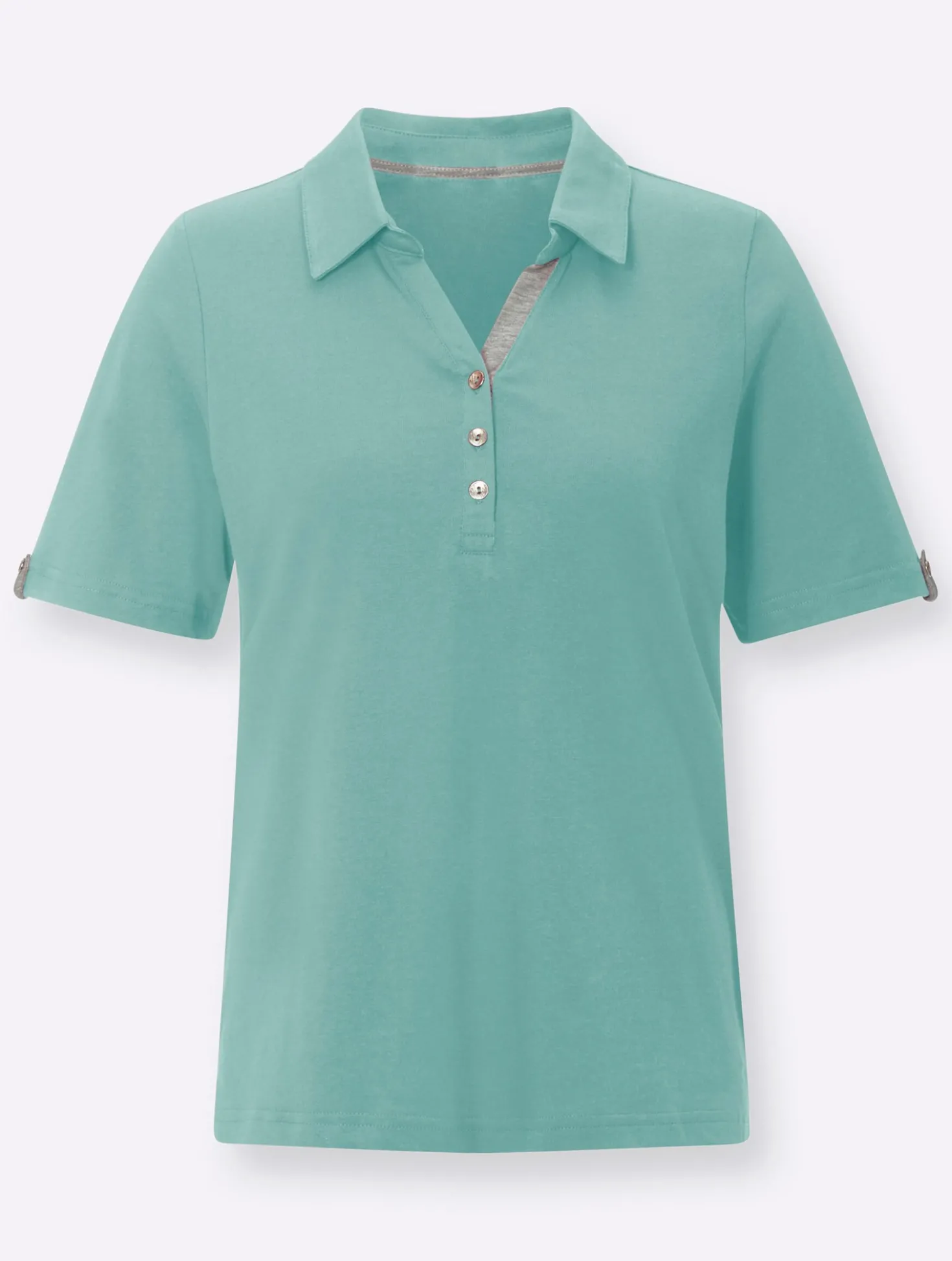 Poloshirt mit Zierriegel
