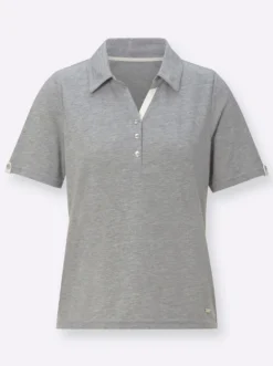 Poloshirt mit Zierriegel