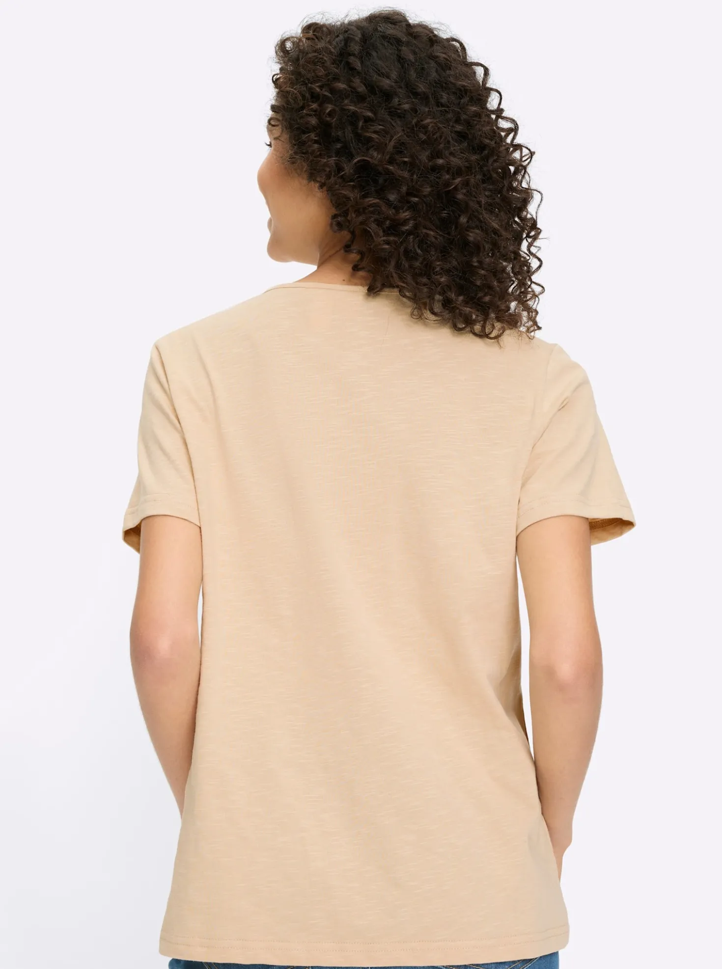 Print-Shirt aus Flammgarn