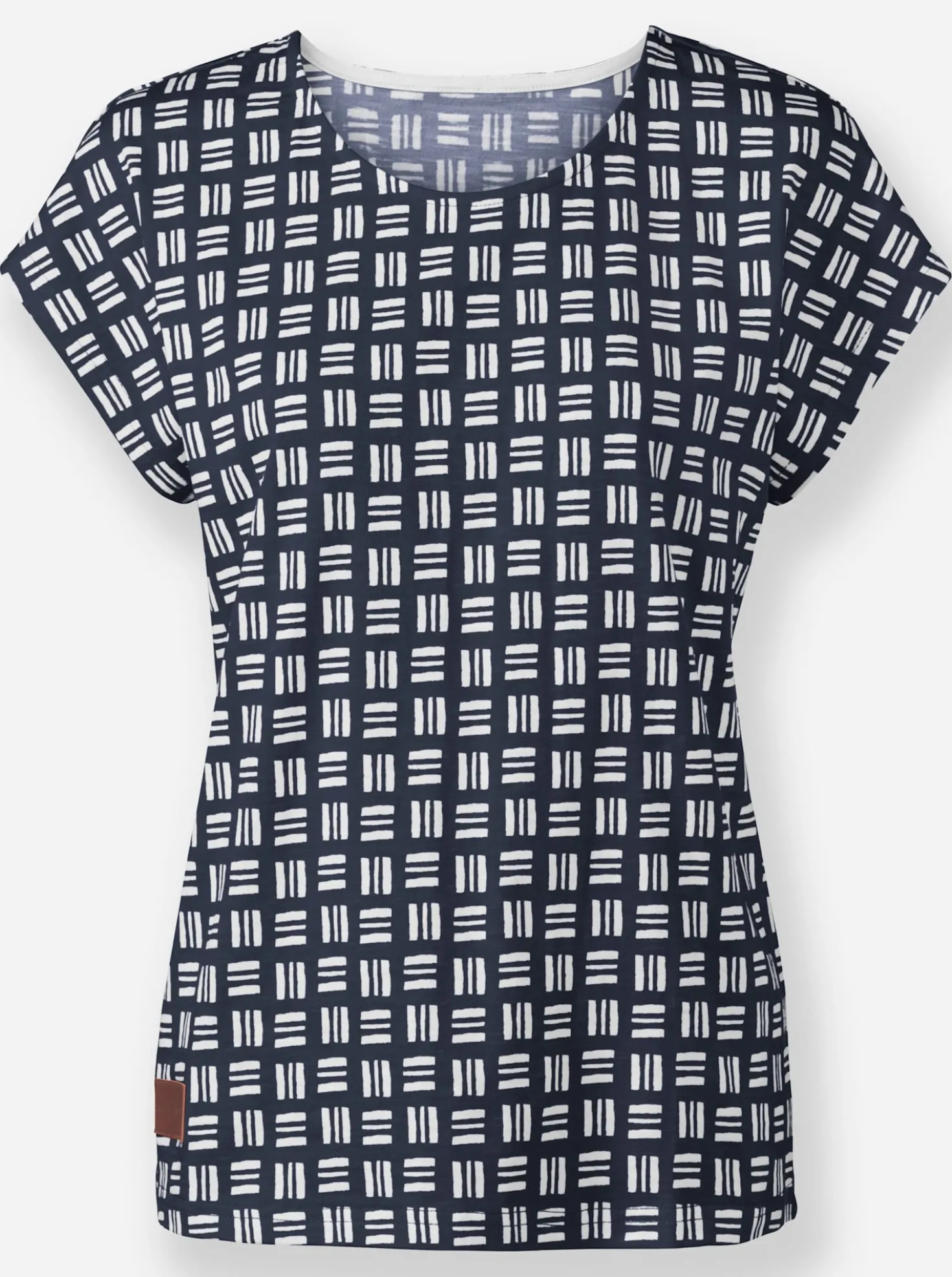 Print-Shirt aus reiner Baumwolle