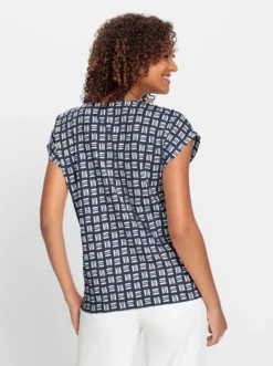 Print-Shirt aus reiner Baumwolle