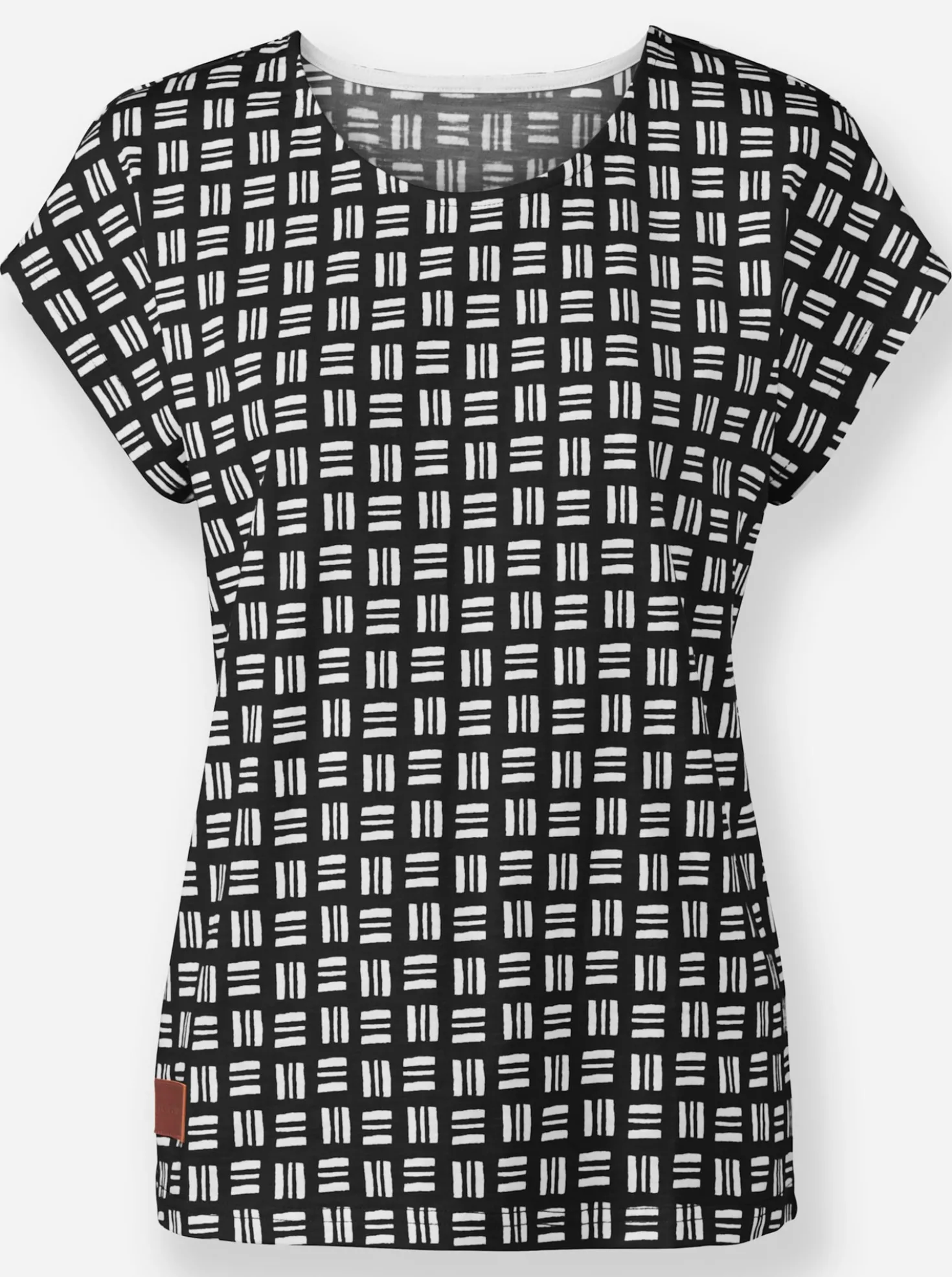 Print-Shirt aus reiner Baumwolle