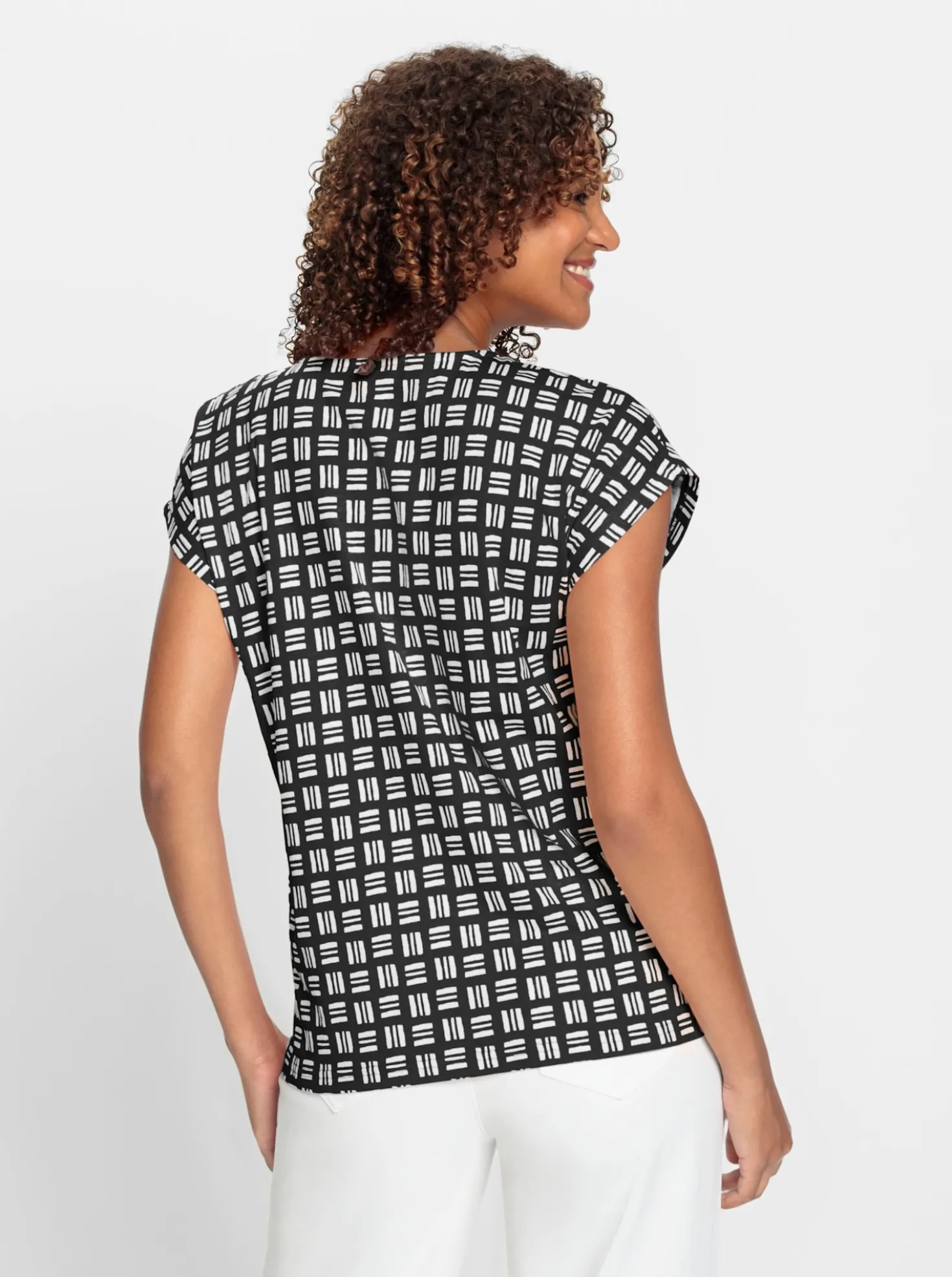 Print-Shirt aus reiner Baumwolle