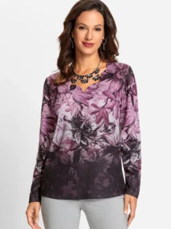 Print-Shirt im Farbverlauf