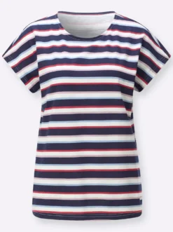 Print-Shirt im Ringel-Dessin