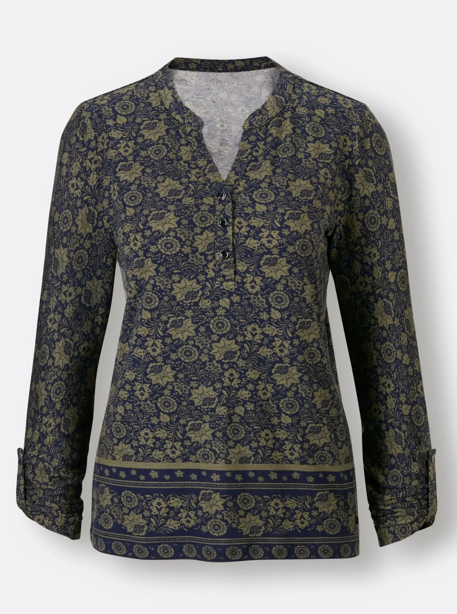 Print-Shirt in Lyocell-Qualität