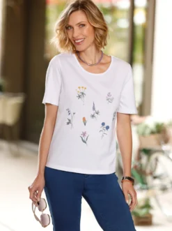 Print-Shirt in Single-Jersey-Qualität