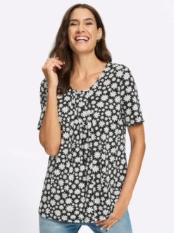 Print-Shirt in weicher Viskose-Qualität