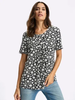 Print-Shirt in weicher Viskose-Qualität
