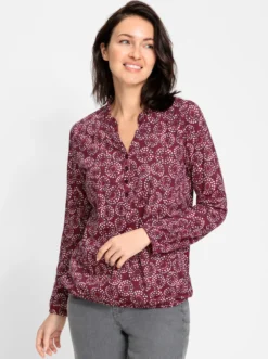 Print-Shirt mit elastischen Abschlüssen