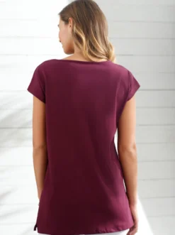 Print-Shirt mit Metallplättchen