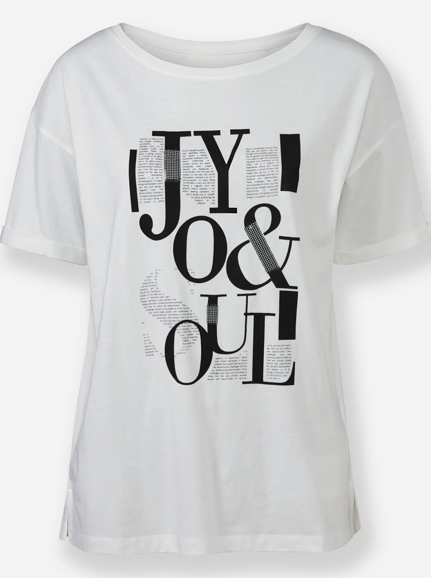Print-Shirt mit Pailletten