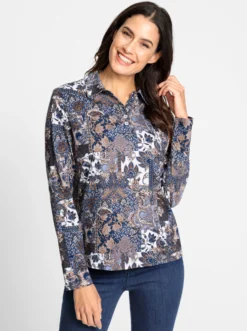 Print-Shirt mit Paisley-Dessin