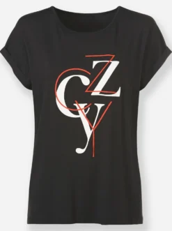 Print-Shirt mit Schriftzug