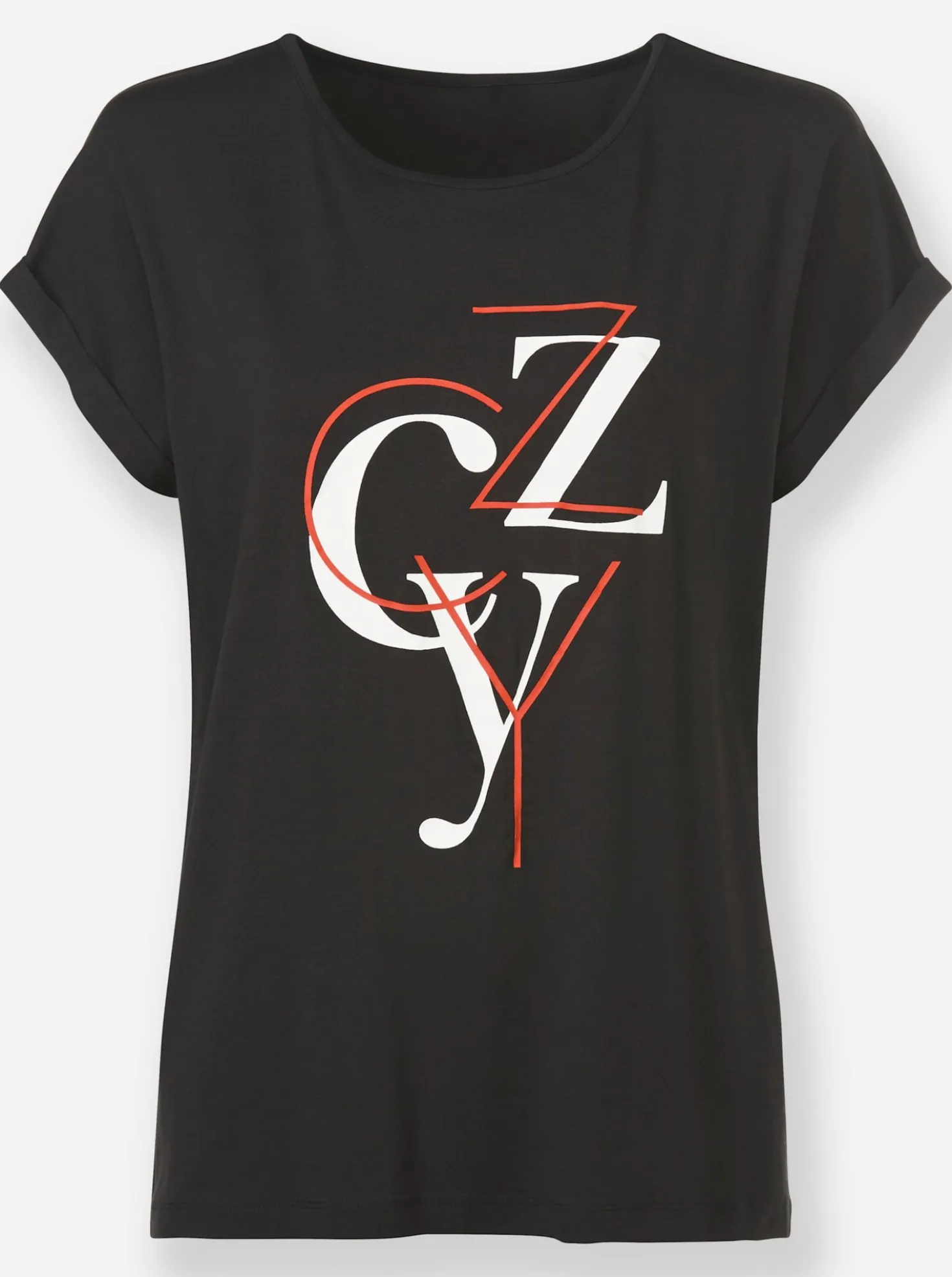 Print-Shirt mit Schriftzug