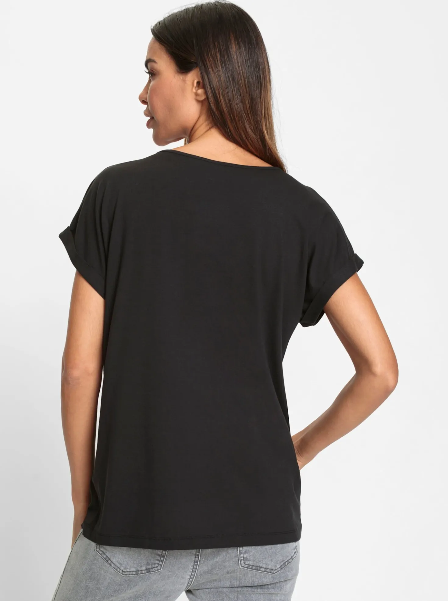Print-Shirt mit Schriftzug