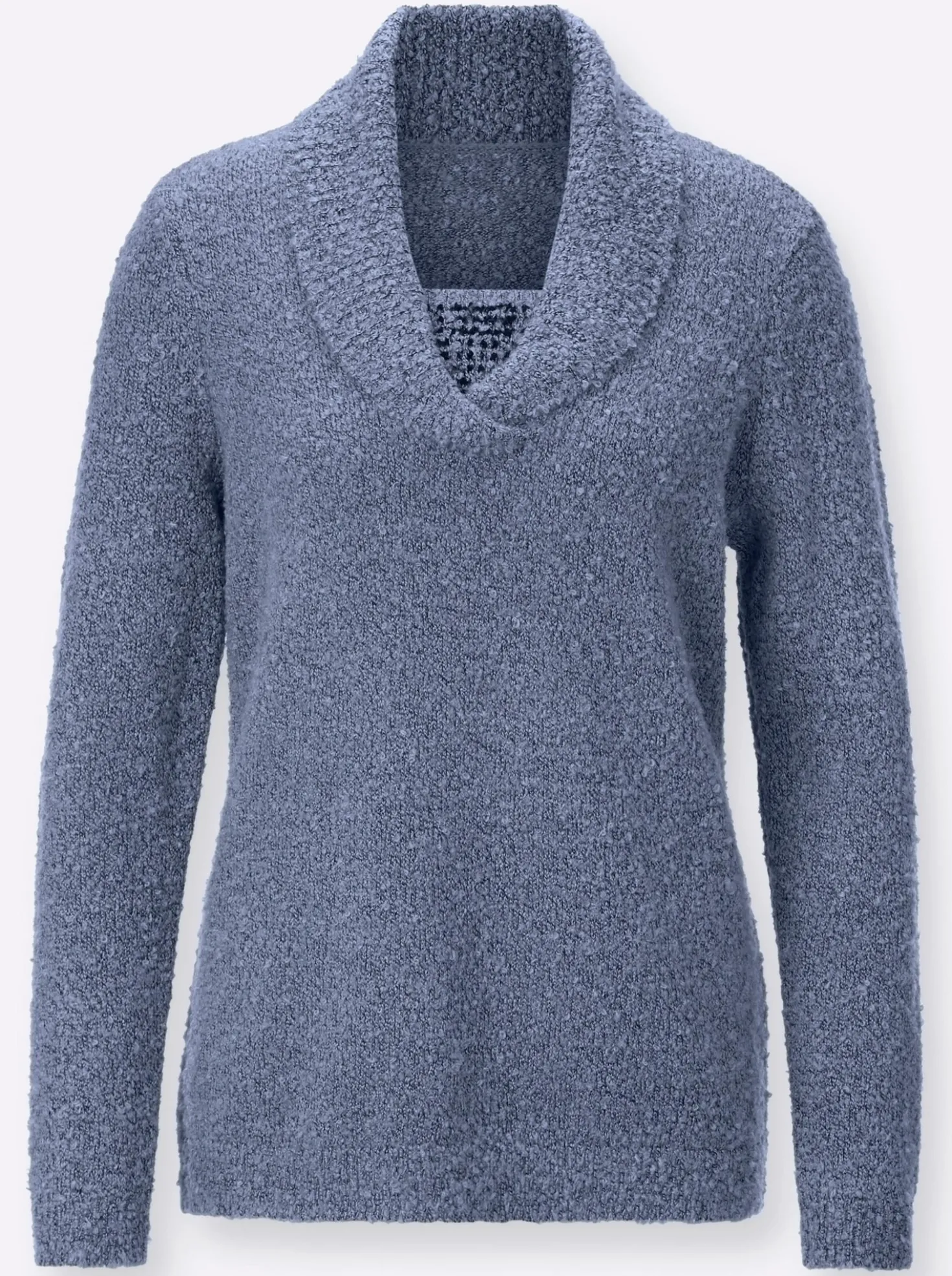 Pullover in 2-in-1-Optik mit Schalkragen