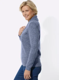 Pullover in 2-in-1-Optik mit Schalkragen