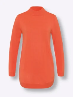 Pullover mit abgerundetem Saum
