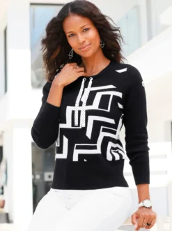 Pullover mit Grafik-Jacquard-Muster