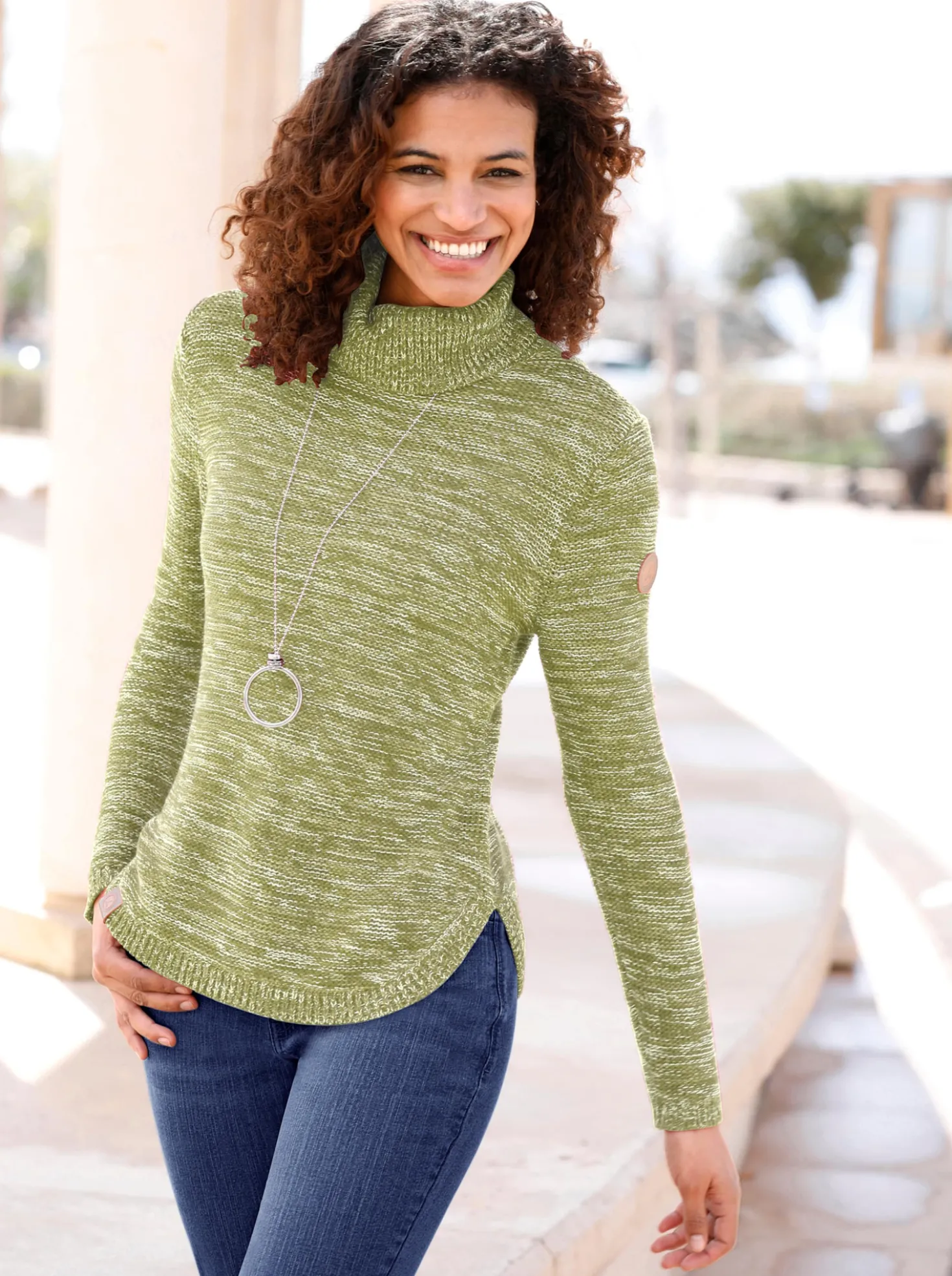 Pullover mit Rollkragen