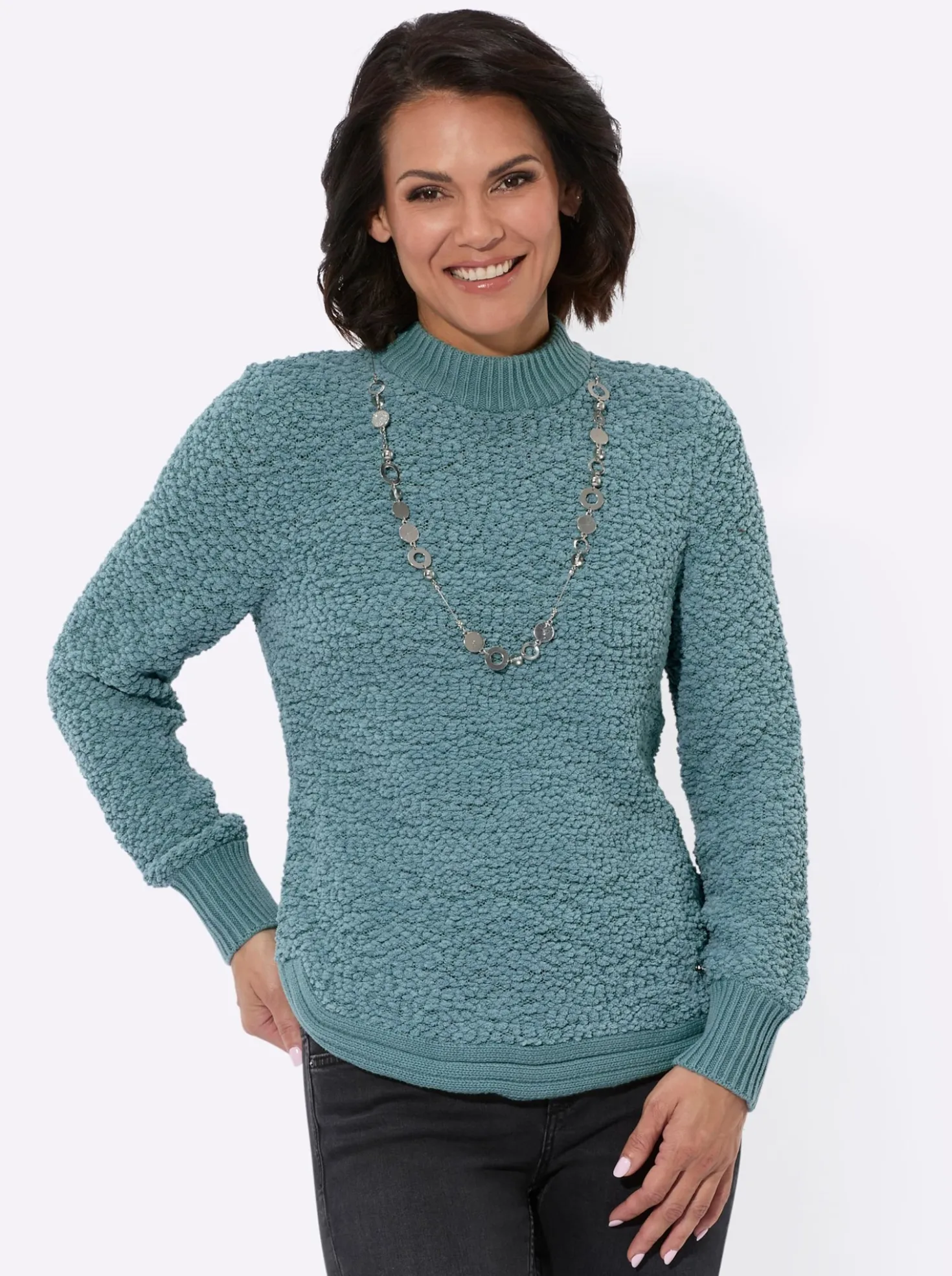 Pullover mit Stehkragen