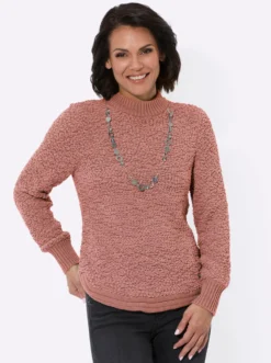 Pullover mit Stehkragen