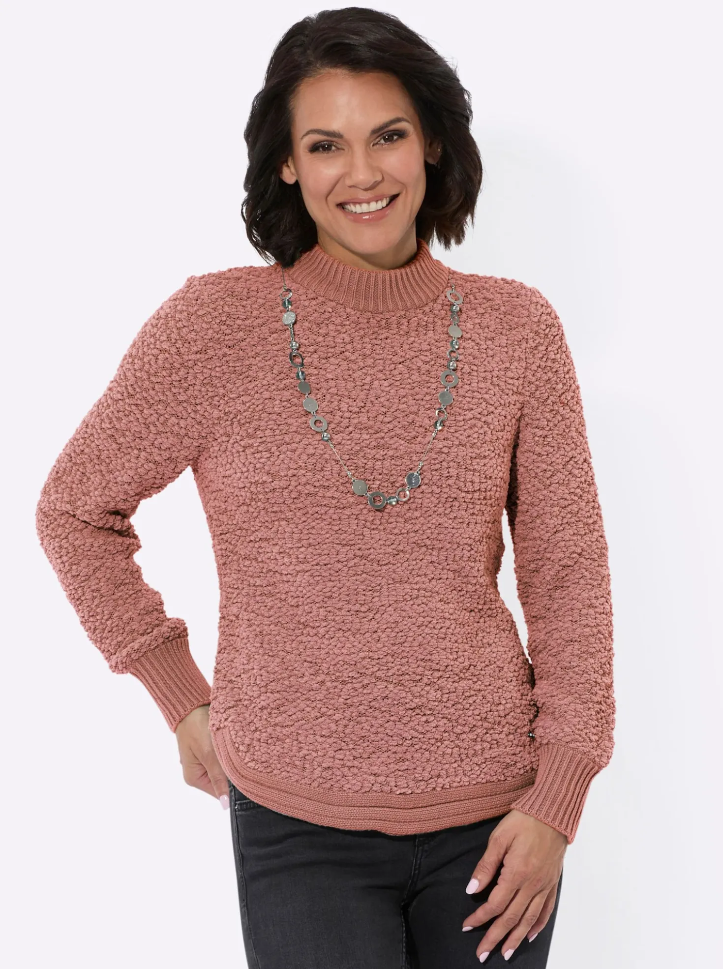 Pullover mit Stehkragen