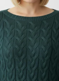 Pullover mit U-Boot-Ausschnitt