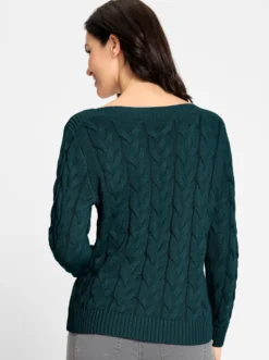 Pullover mit U-Boot-Ausschnitt