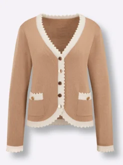 Pullover mit Zierknopfleiste