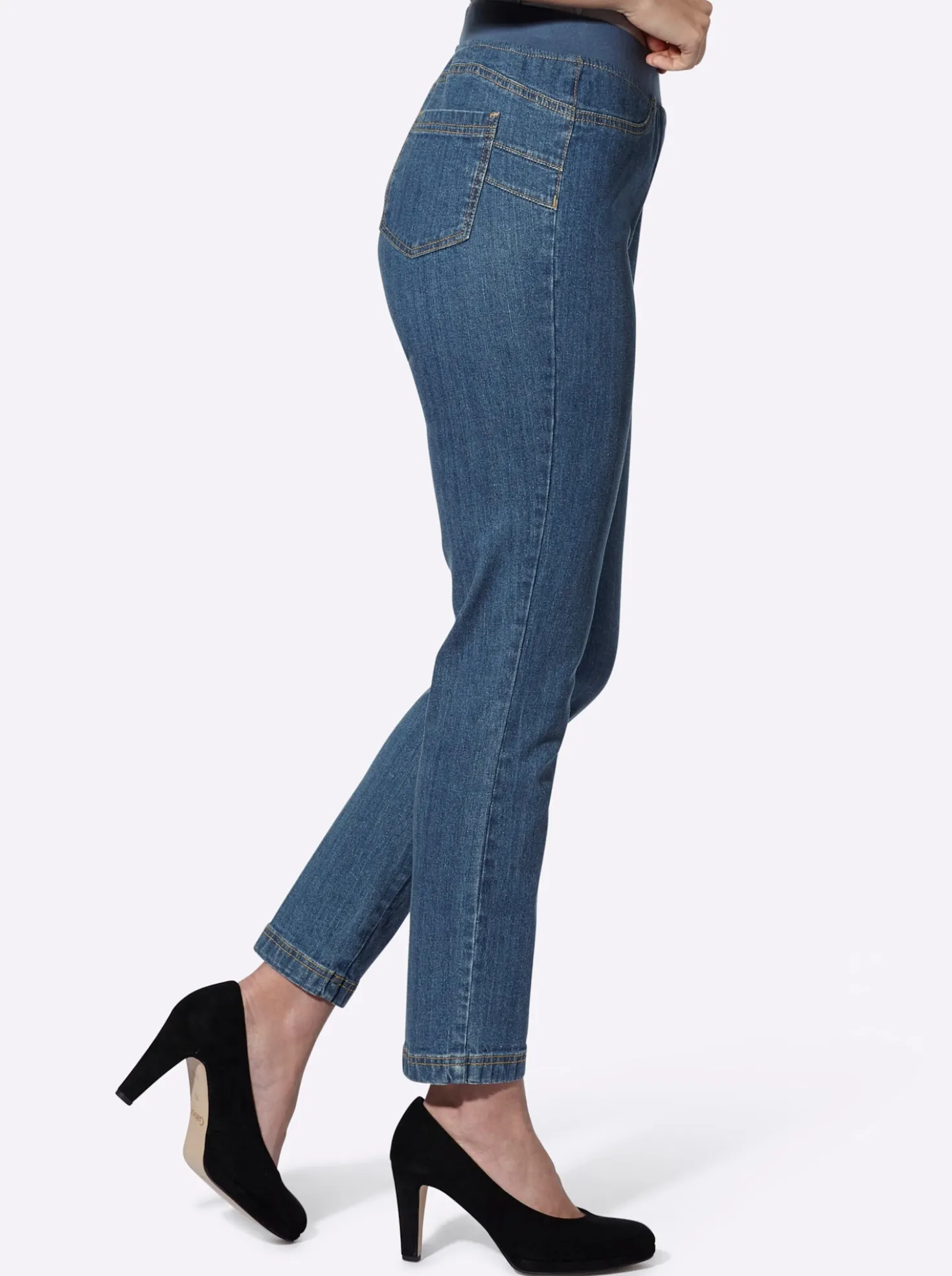 Push-up-Jeans in weicher Qualität