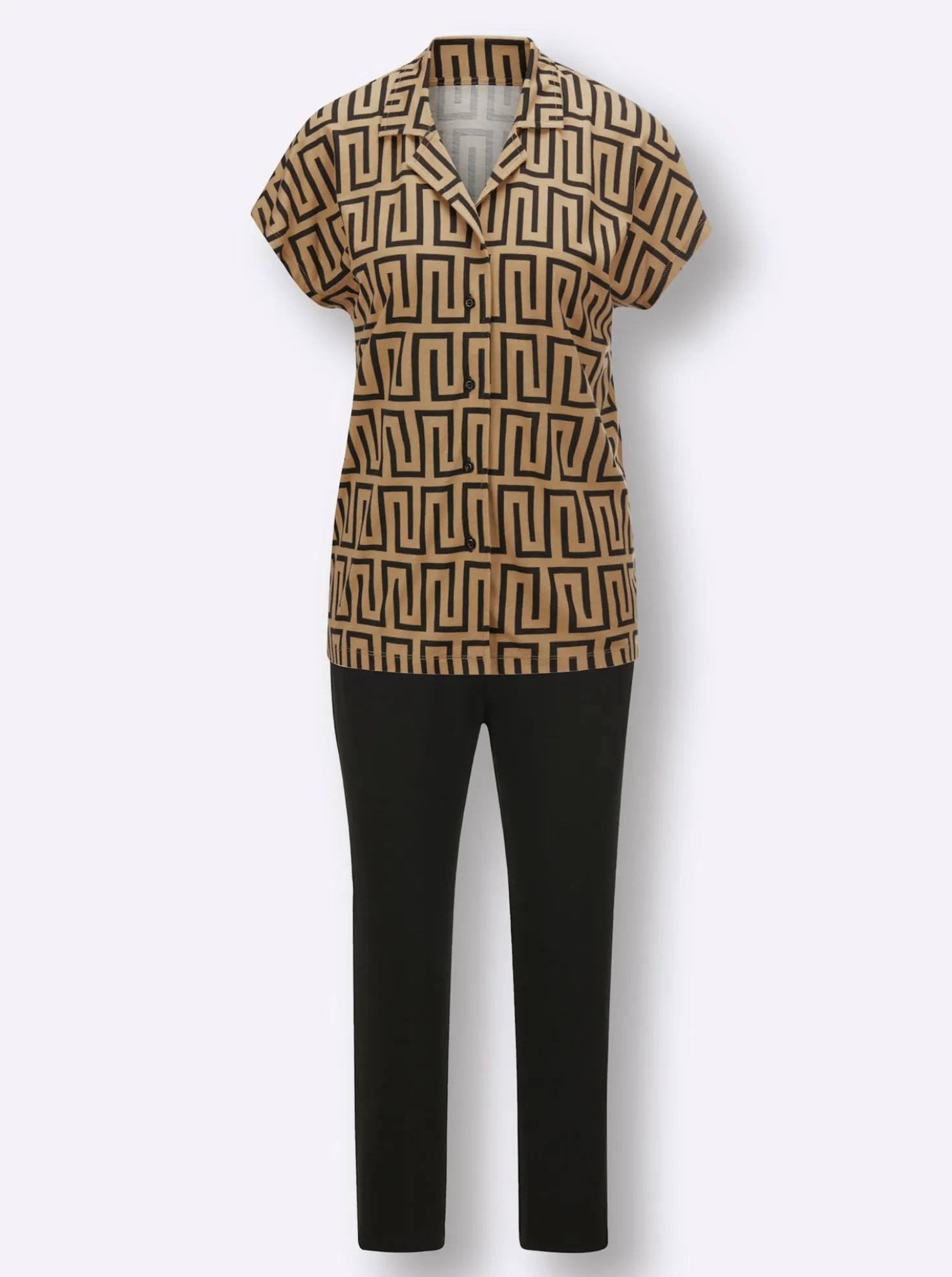 Pyjama mit Grafik-Dessin