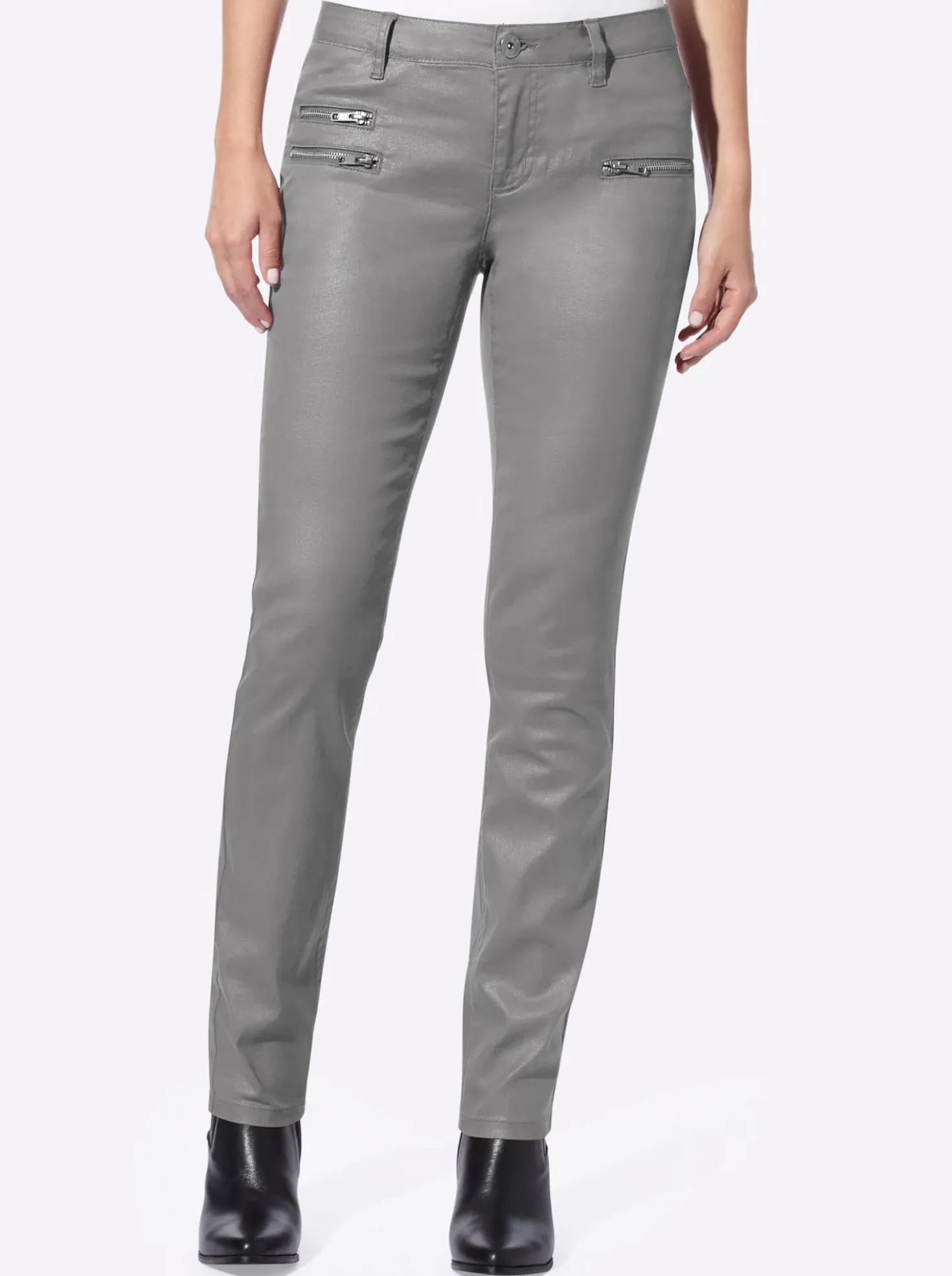 Röhrenhose in Stretch-Qualität