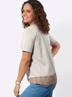 Ringelshirt im Lagen-Look