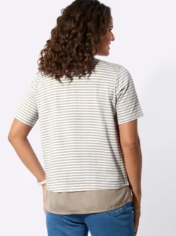 Ringelshirt im Lagen-Look