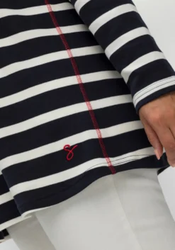 Ringelshirt mit Kapuze, Langarm