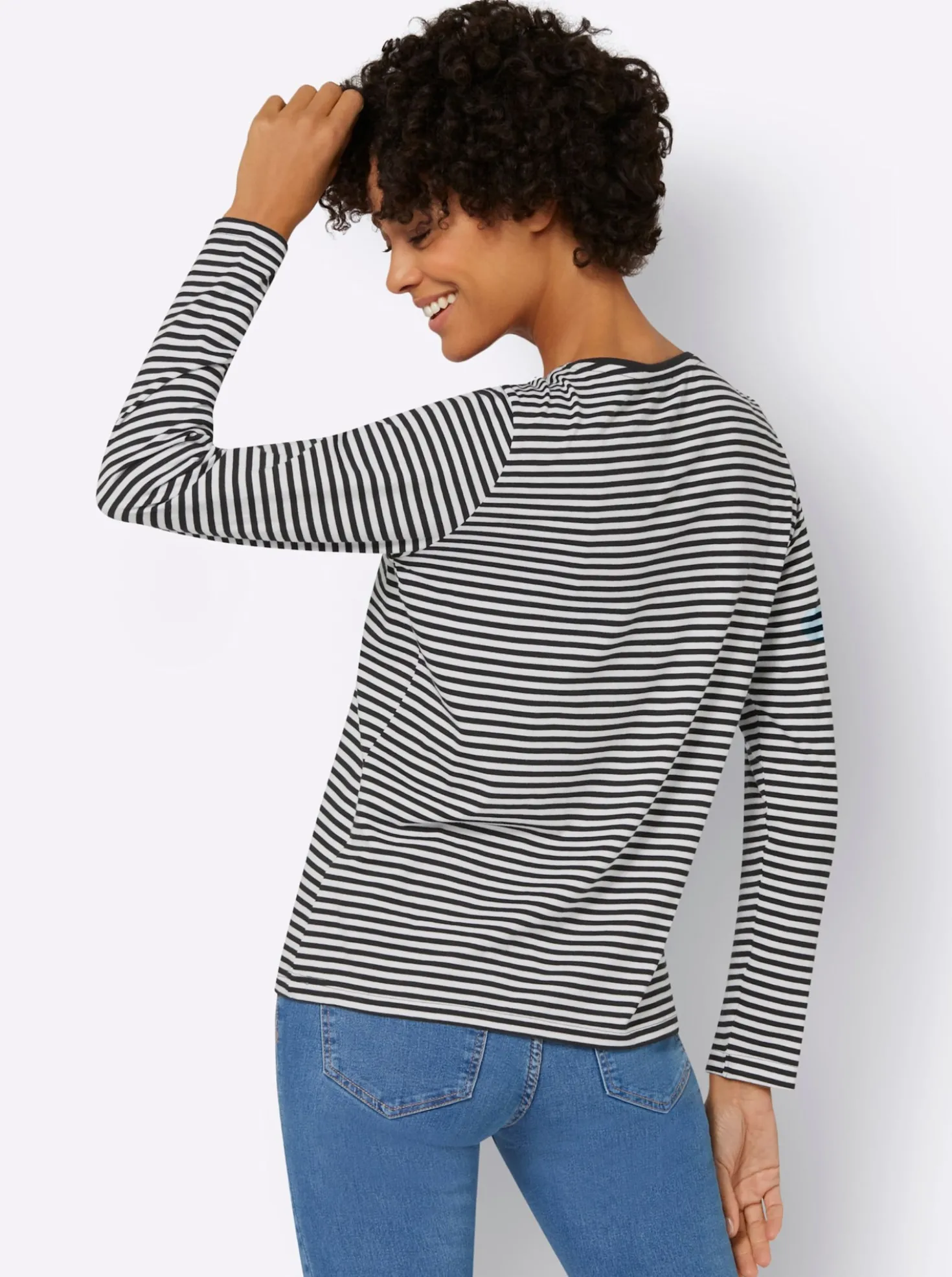 Ringelshirt mit langen Ärmeln