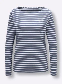 Ringelshirt mit Strass-Steinchen