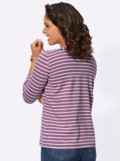 Ringelshirt mit U-Boot-Ausschnitt