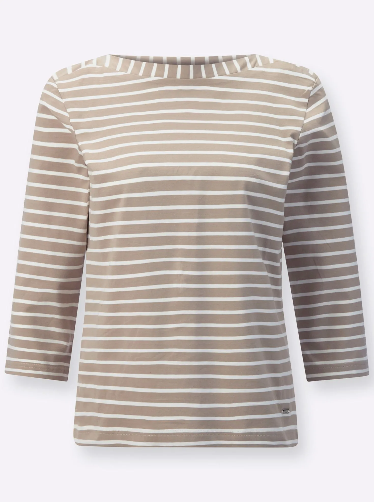 Ringelshirt mit U-Boot-Ausschnitt
