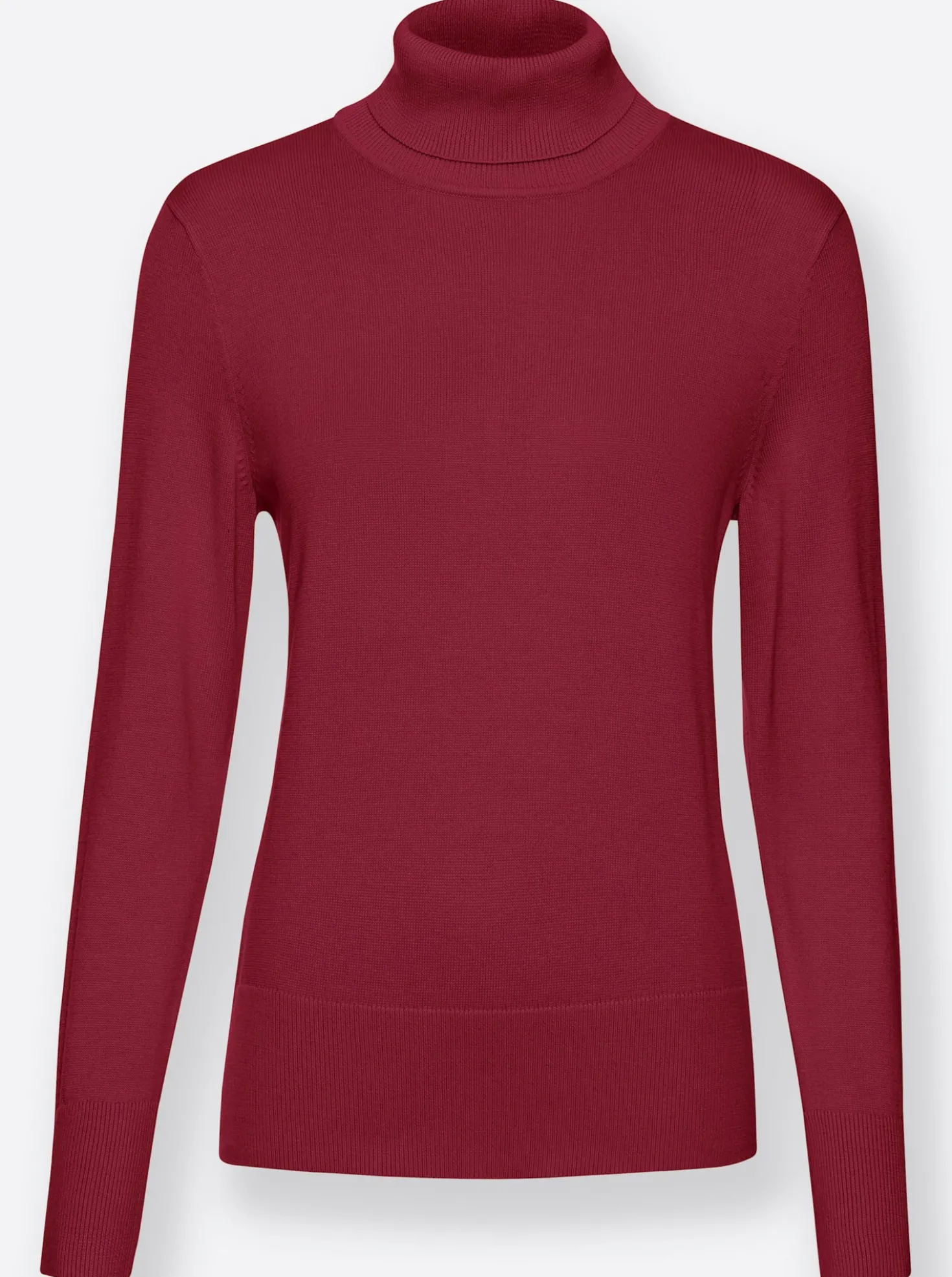 Rollkragenpullover aus Feinstrick
