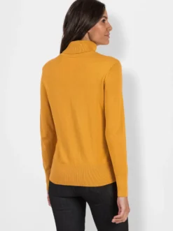 Rollkragenpullover aus Feinstrick
