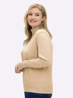 Rollkragenpullover aus reiner Baumwolle