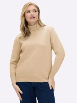 Rollkragenpullover aus reiner Baumwolle