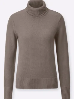 Rollkragenpullover im Baumwoll-Mix