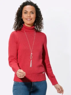 Rollkragenpullover im Baumwoll-Mix