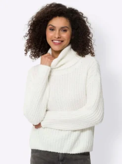 Rollkragenpullover im Oversized-Schnitt